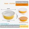Buy cheap 270mm Diameter 3500ml Golden Series Aluminum Foil Baking Round Shape Pan/Container With Lid For Fast Food Packing from wholesalers