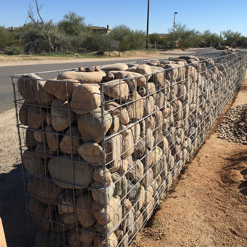 Heavy Duty Welded Gabion Wall Baskets Custom Sizes and Shapes For Erosion Control / Aesthetics