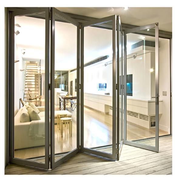 Buy cheap Project Consultation At Building Material Store 70mm Aluminum Bi-fold Doors With Glass from wholesalers