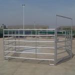 Anti Rust Round Tube Farm Horse Yard Corral Fencing Panels Galvanized
