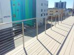 1.35mm Thickness Stainless Steel Stair Railing , SS Wire Balustrade No Welding
