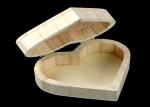Buy cheap Cover Top Heart Shaped Wooden Box , Wooden Crate Gift Box For Rings Wedding Gift from wholesalers