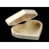 Buy cheap Cover Top Heart Shaped Wooden Box , Wooden Crate Gift Box For Rings Wedding Gift from wholesalers