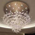 Hotel lobby Cockscomb shaped chandelier Hall Front desk Shopping mall beauty