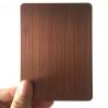 Buy cheap Rose Gold Brushed Stainless Steel Sheet Cut To Size Hairline Decorative Stainless Steel Sheet from wholesalers