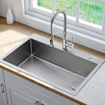 1.5mm Thickness Undermount Kitchen Bar Sink Stainless Steel 1 Bowl With Strainer