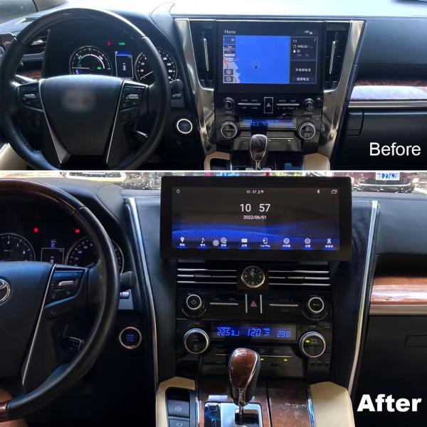12.3 Inch Multimedia Car Stereo Head Unit PX6 Android10 For Toyota Alphard 2015