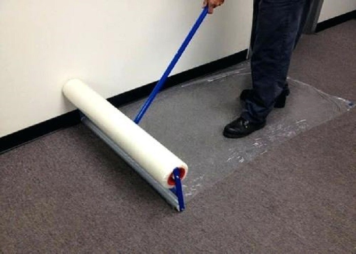 Clear Color Carpet Protection Film 70 Micron Thickness 90 Days Removal