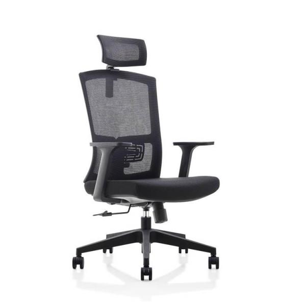 Buy cheap Conference Fabric Swivel Desk Chair Polyurethane Height Adjustable Office Chair from wholesalers