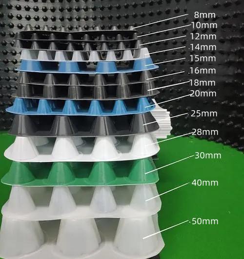 Buy cheap Customized 8-30mm HDPE Plastic Storage Drainage Board for Greenroof Membrane from wholesalers