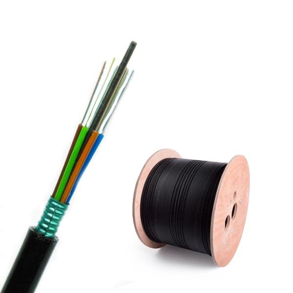 Buy cheap Loose Tube Stranded GYTS Outdoor Aerial Duct 24 Core Single Mode Fiber Optic Cable from wholesalers