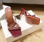 PATENT PU Ankle Strap High Heel Sandals Wine Glass Heel For Ladies
