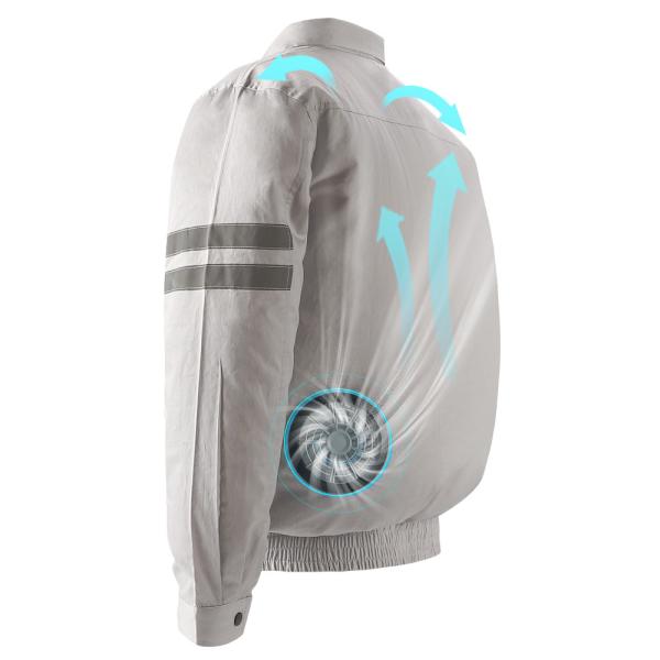 Buy cheap Windproof Cooling Fan Jacket Turn Down Collar Ac Motorcycle Jacket from wholesalers
