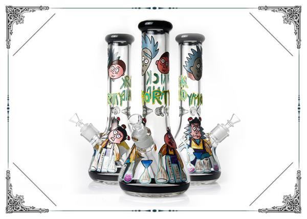 Buy cheap Wholesale Art Bong 7MM Glass Cool Smoking Pipes Rick And Morty On Glass Water Bongs from wholesalers