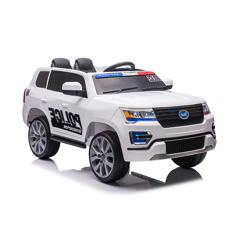 Children Ride On Car with Remote Control and 12V Battery White Plastic Material