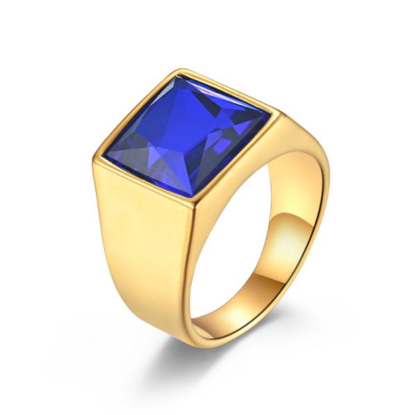 Buy cheap Light Luxury Gemstone Rings Fashion Jewelry Wedding Rings For Men from wholesalers