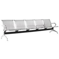 Buy cheap Silver 3 4 5 Seater Stainless Steel Accompanying Chair Hospital Waiting Chair product