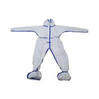 Buy cheap Isolation Flame Retardant Disposable Coveralls , White Breathable Disposable product