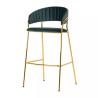 Buy cheap American Modern Bar Stool Chairs Leather Velvet With Wooden Counter from wholesalers