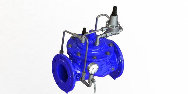 Buy cheap No Slam Water Pressure Control Valve , Pilot Operated Adjustable Pressure Relief Valve from wholesalers