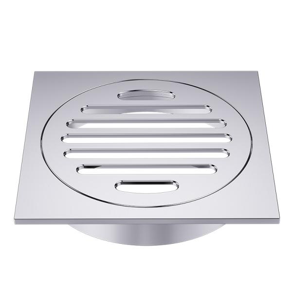 Buy cheap Recessed Circular Shower Drain , Brass Round Floor Drain Without Trap from wholesalers