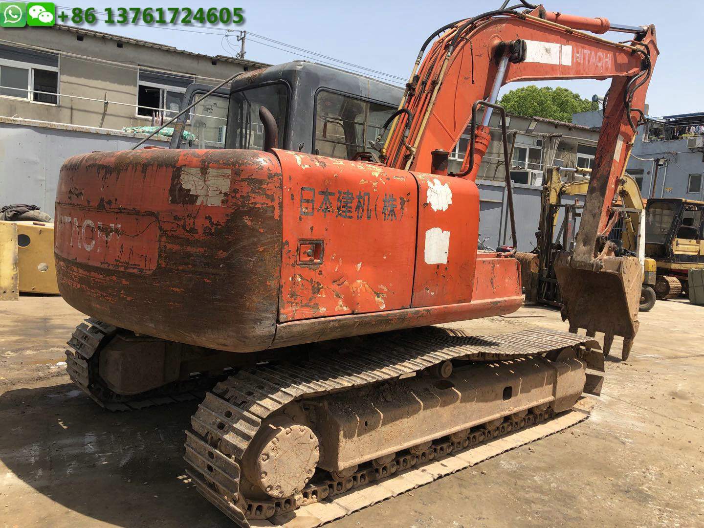 400mm Shoe 0.6M3 Bucket 12T Used Hitachi Excavator