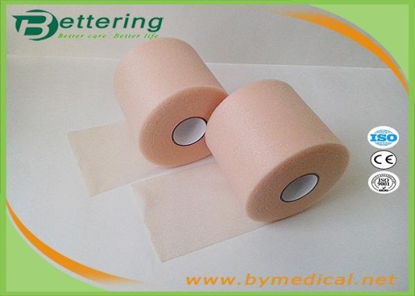 Buy cheap Skin Colour 7cmX27m Sports Underwrap Foam Tape Polyester Fiber Elastic Adhesive Muscle Strain Injury Roll Bandage from wholesalers
