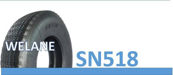 Buy cheap 16mm Depth Light Truck Bus Radial Tyres PR20 SN518 Pattern Natural Rubber Material from wholesalers