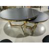 Buy cheap Solid Frame 80cm 45cm Gold Plated Coffee Table from wholesalers