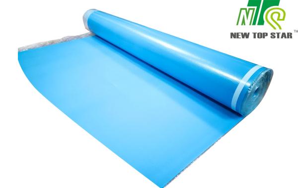 Anti Slip Acoustic Floor Underlayment 33KGS/M3 Blue IXPE Underfloor Heating