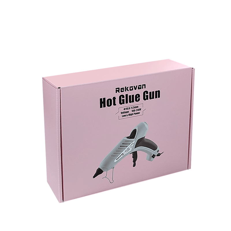 Pink Recyclable Flat Pack Packaging Boxes For Electric Cleansing Tool Kit