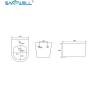 Buy cheap SWJ0431 Bathroom WC pan White Wall Hung Bidet 490*370*300 mm size , Floor mounted bidet from wholesalers