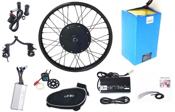 Buy cheap 26" Rear Wheel 48v 1500w Electric Bike Kit With V / Disc Brake 65km/h from wholesalers