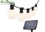 Buy cheap 2700K 25ft G40 Bulb Patio Solar Outdoor String Lights from wholesalers