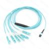 Buy cheap 12core OM4 MPO Fan Out Optical Patch Cord LC Fiber Optic Patch Cords from wholesalers