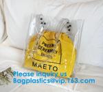 Vinyl Eco-friendly heat seal frosted PVC /EVA bag,Women Tote Bag Crossbody