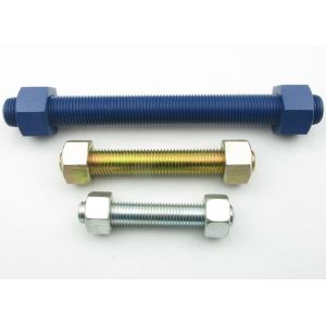 Buy cheap Full Threaded High Strength Double Ended Bolt Customized With 2 Hex Heavy Nuts from wholesalers
