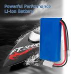 NCM 7.4v 1300mAh Lipo Battery / 7.4v Rechargeable Lithium Ion Battery IP67