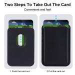Premium PU Leather Magnet MagSafe Wallet RFID Blocking For IPhone