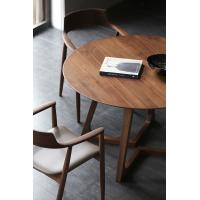 Buy cheap FSC Restaurant Solid Walnut Dining Table Round Wood Dining Tables product