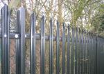 Galvanized Angle Bar Steel Palisade Fence For Security D Pale