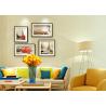 Buy cheap Non Woven Interior Decorating Wallpaper , Beige Flocking Striped Wallpaper For Living Rooms from wholesalers