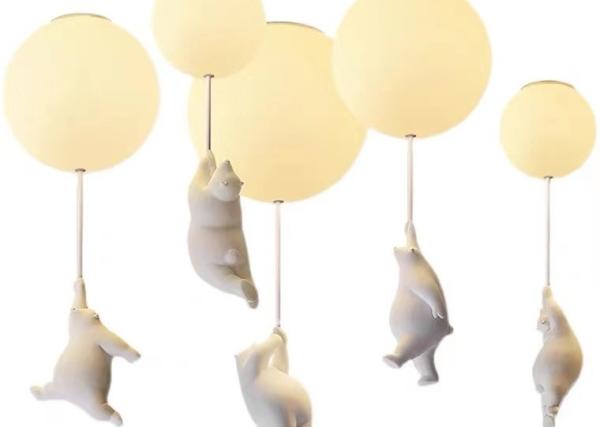 Buy cheap Romantic Kids Children Bed Room Pendant Light Colourful Glass Balloon Led Ceiling Lamp from wholesalers