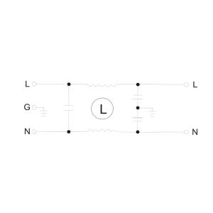 DAI1 series IEC type EMI Filter for electrical equipment 1A 3A 6A 10A
