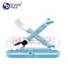 Buy cheap Factory Direct Customized logo stainless steel cute cartoon plastic PS handle baby kids children cutlery from wholesalers