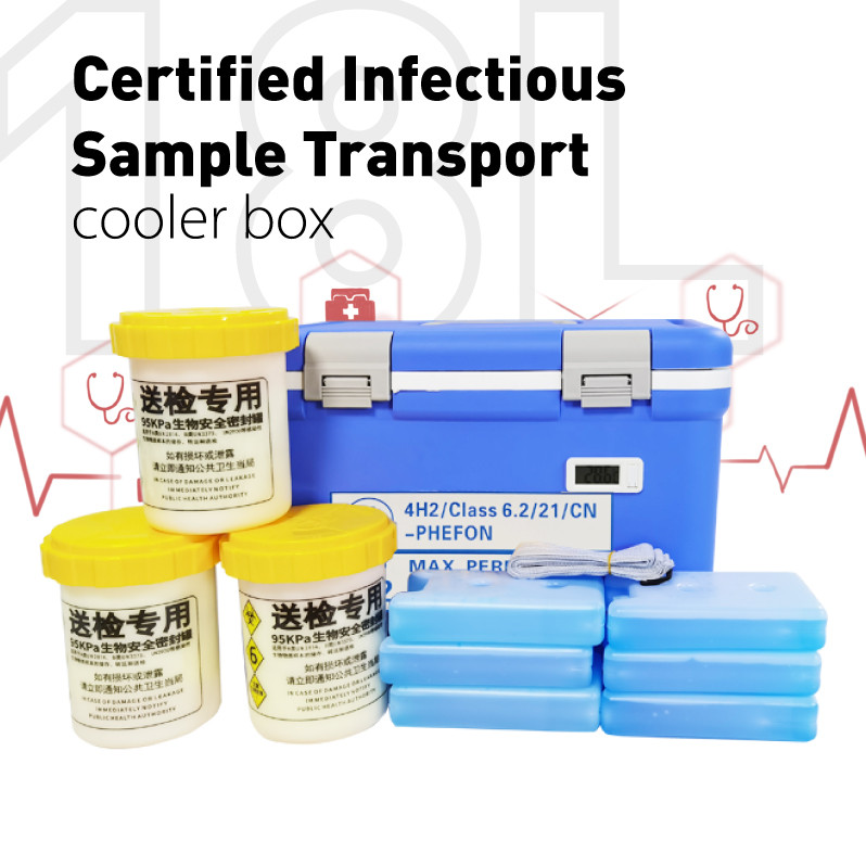 Specimen Transport Box UN2814 Box Leakproof Design For Medical Use