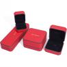 Buy cheap Red Velvet Material Rectangle Jewelry Box for Luxury Bracelet Earrings Necklace Ring from wholesalers