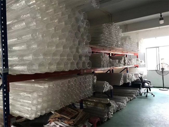 Custom Leghth 1m 2m Clear Milky Plastic Acrylic Tubes 70mm