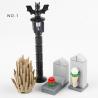 Buy cheap MOC bricks street view castle accessories flower bed for city construction decoration public park building blocks from wholesalers