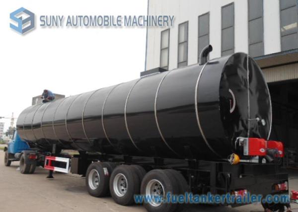 Buy cheap 3 Axle Flue Heating Asphalt Tanker Trailer 52000 Liters Bitumen Tanker from wholesalers